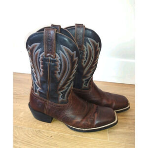 Durango Westward Men’s 11" Dark Chestnut/Black Onyx Square Toe Boots Mens 12